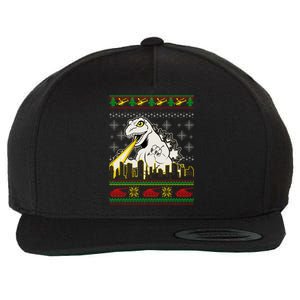 Monster Ugly Christmas Sweater Wool Snapback Cap