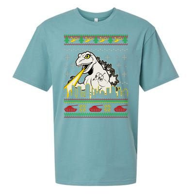 Monster Ugly Christmas Sweater Sueded Cloud Jersey T-Shirt