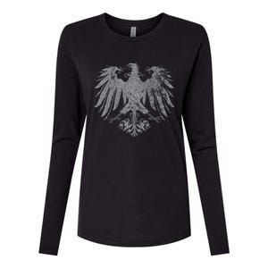 German Oktoberfest Eagle Coat Of Arms Heraldry Design Premium Womens Cotton Relaxed Long Sleeve T-Shirt