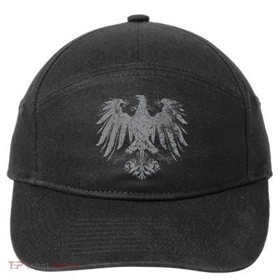 German Oktoberfest Eagle Coat Of Arms Heraldry Design Premium 7-Panel Snapback Hat