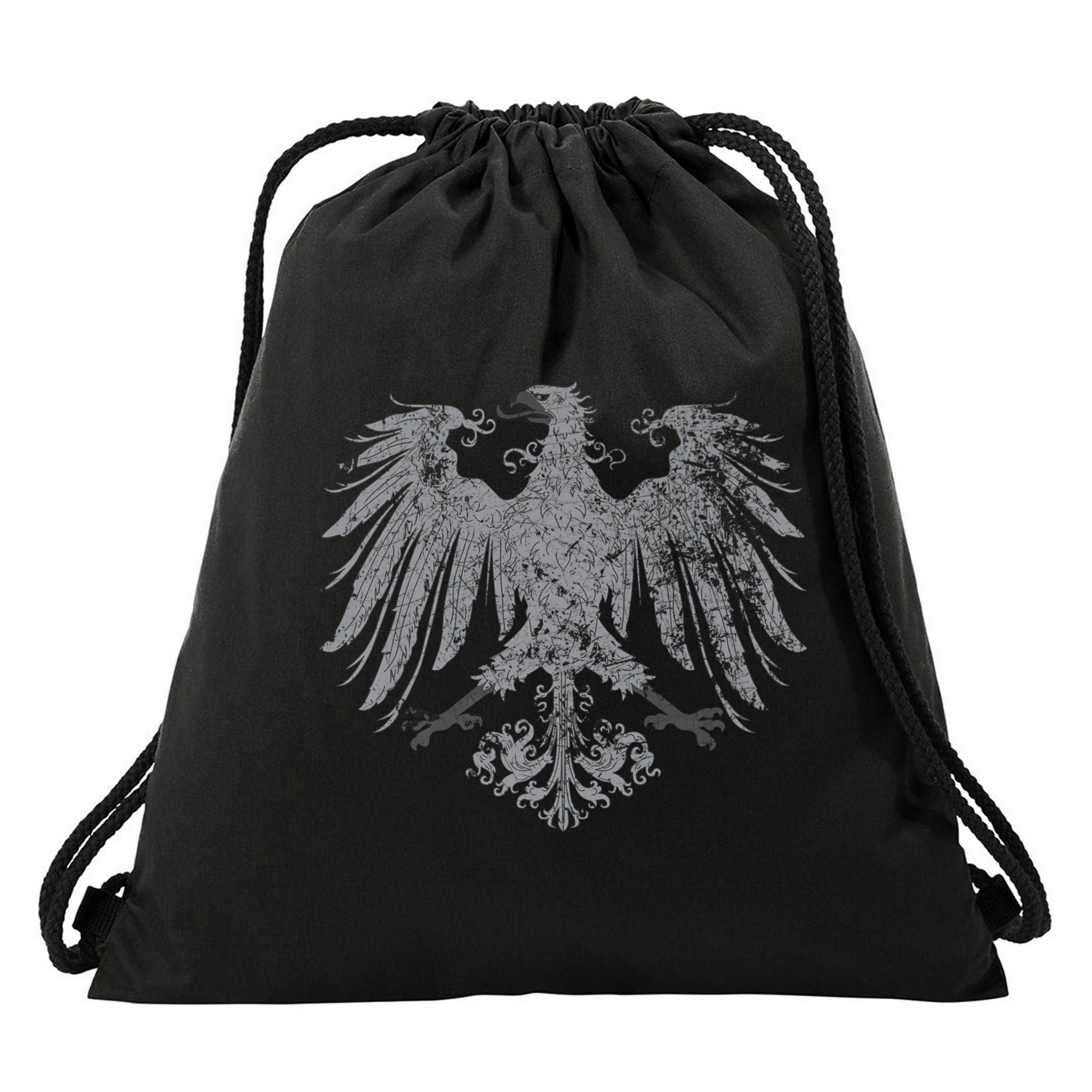 German Oktoberfest Eagle Coat Of Arms Heraldry Design Premium Drawstring Bag