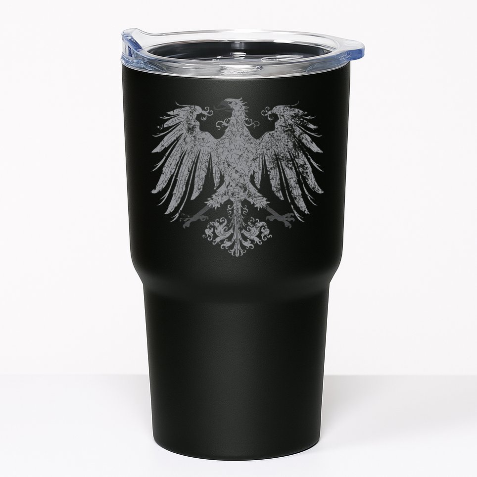 German Oktoberfest Eagle Coat Of Arms Heraldry Design Premium Tumbler