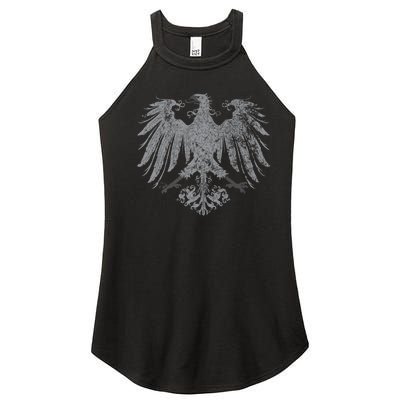 German Oktoberfest Eagle Coat Of Arms Heraldry Design Premium Women’s Perfect Tri Rocker Tank