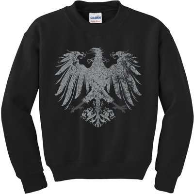 German Oktoberfest Eagle Coat Of Arms Heraldry Design Premium Kids Sweatshirt