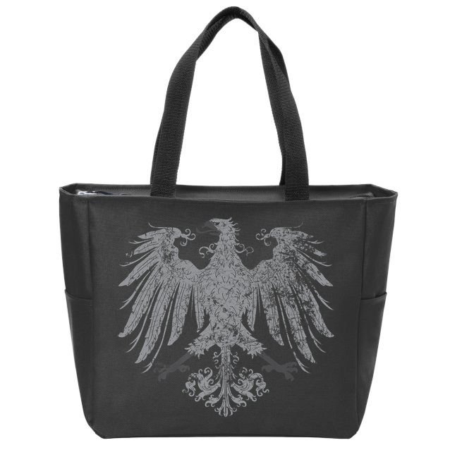 German Oktoberfest Eagle Coat Of Arms Heraldry Design Premium Zip Tote Bag