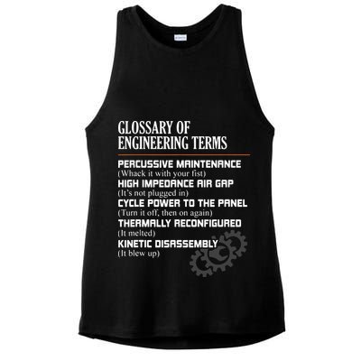 Glossary Of Engineering Terms Funny Engineer Definitions Ladies PosiCharge Tri-Blend Wicking Tank