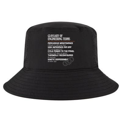 Glossary Of Engineering Terms Funny Engineer Definitions Cool Comfort Performance Bucket Hat