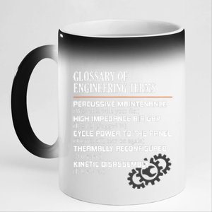 Glossary Of Engineering Terms Funny Engineer Definitions 11oz Black Color Changing Mug