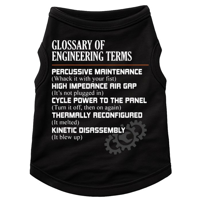 Glossary Of Engineering Terms Funny Engineer Definitions Doggie Tank