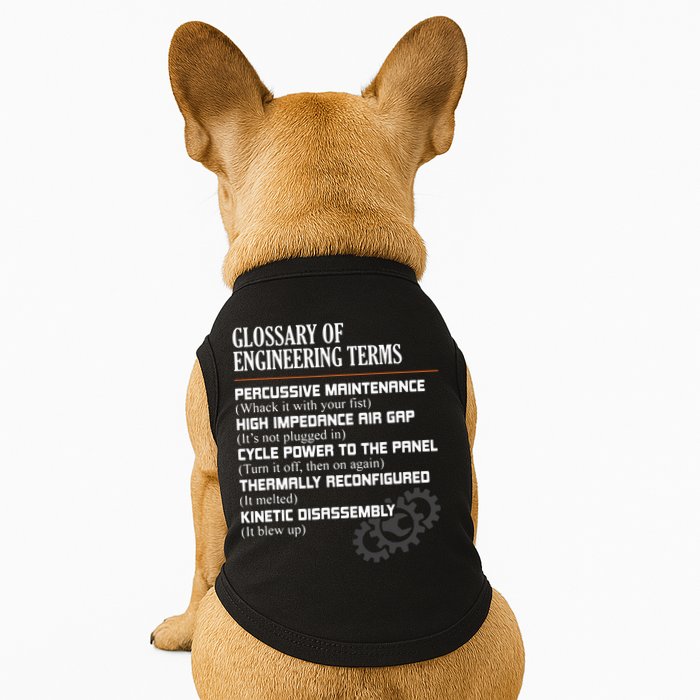 Glossary Of Engineering Terms Funny Engineer Definitions Doggie Tank