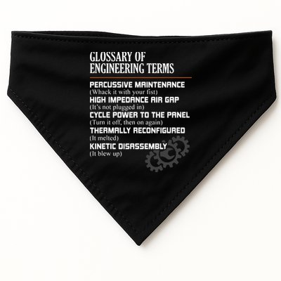 Glossary Of Engineering Terms Funny Engineer Definitions USA-Made Doggie Bandana