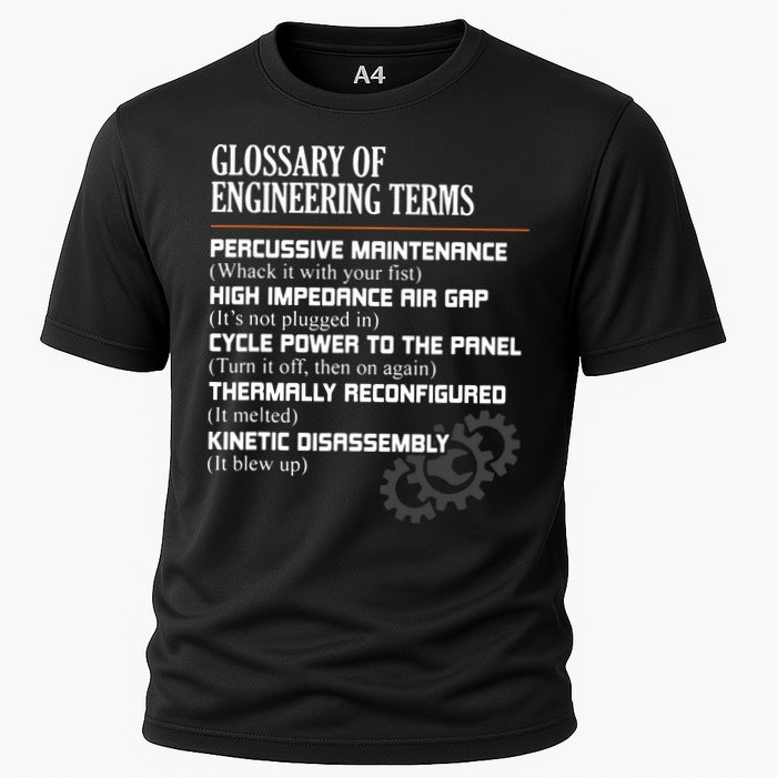 Glossary Of Engineering Terms Funny Engineer Definitions Cooling Performance Crew T-Shirt