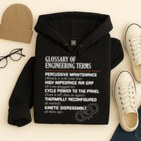 Glossary Of Engineering Terms Funny Engineer Definitions Hoodie