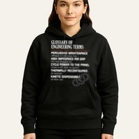 Glossary Of Engineering Terms Funny Engineer Definitions Hoodie