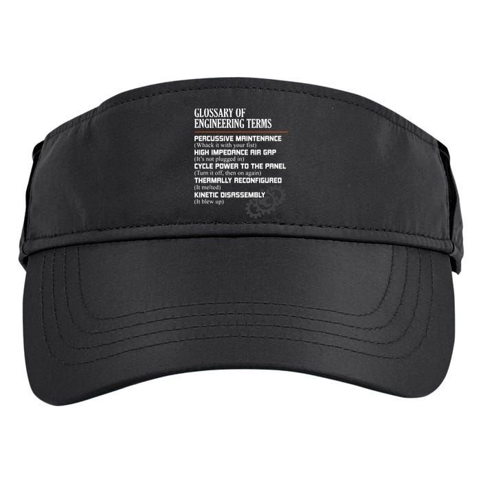 Glossary Of Engineering Terms Funny Engineer Definitions Adult Drive Performance Visor