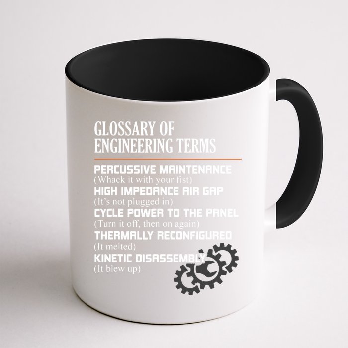 Glossary Of Engineering Terms Funny Engineer Definitions Mug
