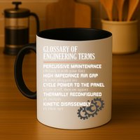 Glossary Of Engineering Terms Funny Engineer Definitions Mug