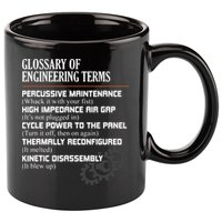 Glossary Of Engineering Terms Funny Engineer Definitions 11oz C Handle Ceramic Mug