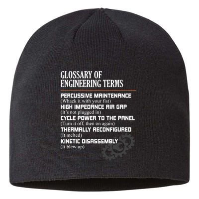 Glossary Of Engineering Terms Funny Engineer Definitions Sustainable Beanie