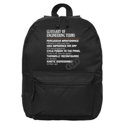 Glossary Of Engineering Terms Funny Engineer Definitions 16 in Basic Backpack