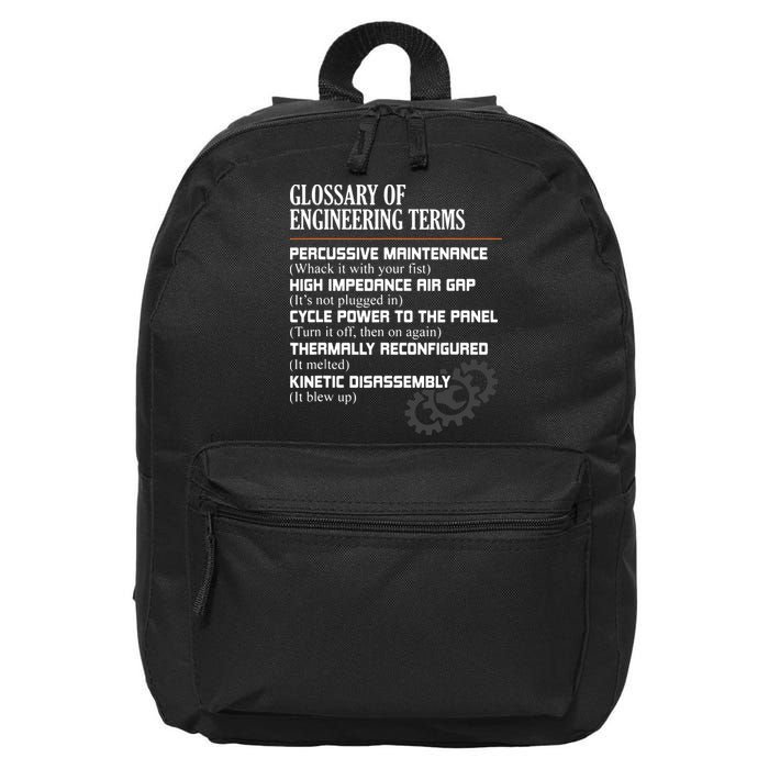 Glossary Of Engineering Terms Funny Engineer Definitions 16 in Basic Backpack