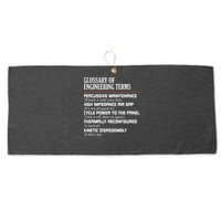Glossary Of Engineering Terms Funny Engineer Definitions Large Microfiber Waffle Golf Towel