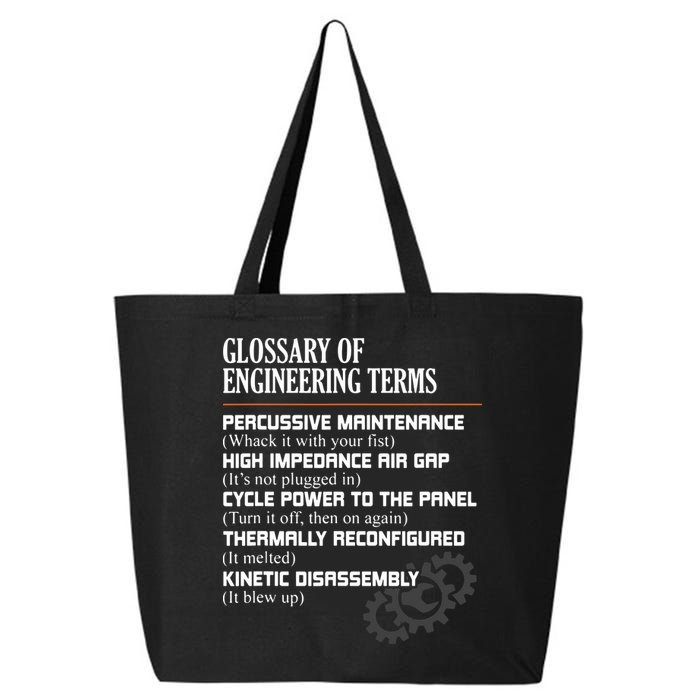 Glossary Of Engineering Terms Funny Engineer Definitions 25L Jumbo Tote