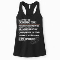 Glossary Of Engineering Terms Funny Engineer Definitions Womens Tank Top