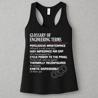 Glossary Of Engineering Terms Funny Engineer Definitions Womens Tank Top