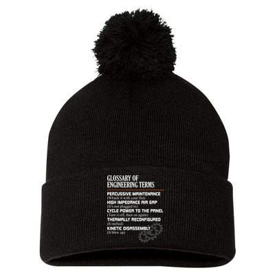 Glossary Of Engineering Terms Funny Engineer Definitions Pom Pom 12in Knit Beanie