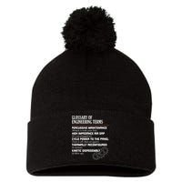 Glossary Of Engineering Terms Funny Engineer Definitions Pom Pom 12in Knit Beanie