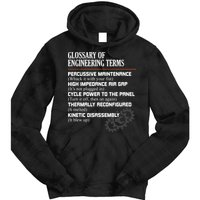 Glossary Of Engineering Terms Funny Engineer Definitions Tie Dye Hoodie