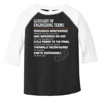Glossary Of Engineering Terms Funny Engineer Definitions Toddler Fine Jersey T-Shirt