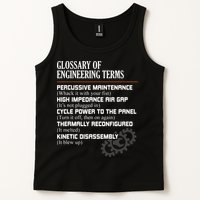Glossary Of Engineering Terms Funny Engineer Definitions Tank Top