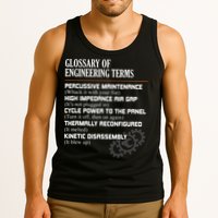 Glossary Of Engineering Terms Funny Engineer Definitions Tank Top