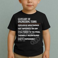 Glossary Of Engineering Terms Funny Engineer Definitions Toddler T-Shirt