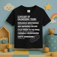 Glossary Of Engineering Terms Funny Engineer Definitions Toddler T-Shirt