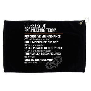 Glossary Of Engineering Terms Funny Engineer Definitions Grommeted Golf Towel