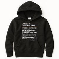 Glossary Of Engineering Terms Funny Engineer Definitions Kids Hoodie