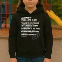 Glossary Of Engineering Terms Funny Engineer Definitions Kids Hoodie