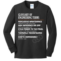 Glossary Of Engineering Terms Funny Engineer Definitions Kids Long Sleeve Shirt