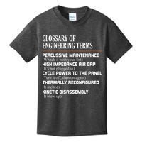 Glossary Of Engineering Terms Funny Engineer Definitions Kids T-Shirt