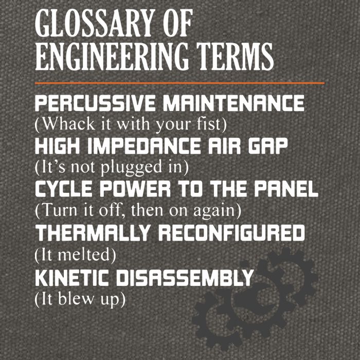 Glossary Of Engineering Terms Funny Engineer Definitions Cotton Canvas Backpack
