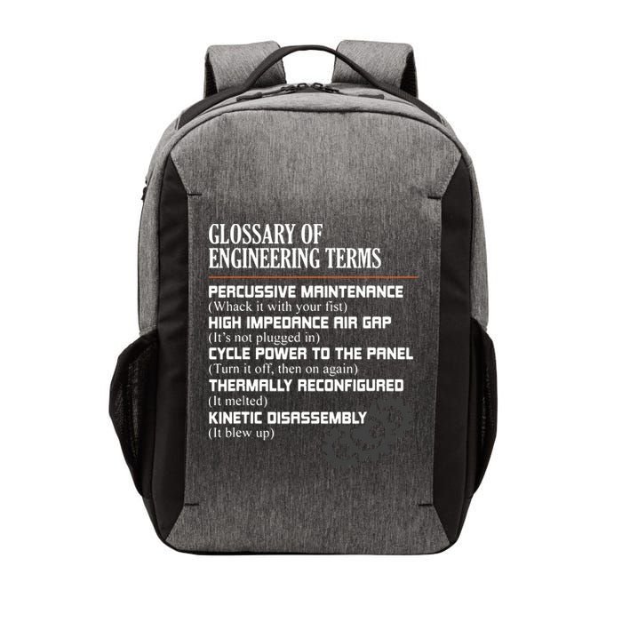 Glossary Of Engineering Terms Funny Engineer Definitions Vector Backpack