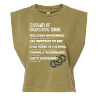 Glossary Of Engineering Terms Funny Engineer Definitions Garment-Dyed Women's Muscle Tee