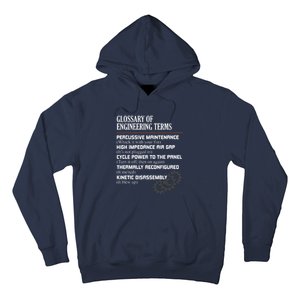 Glossary Of Engineering Terms Funny Engineer Definitions Hoodie