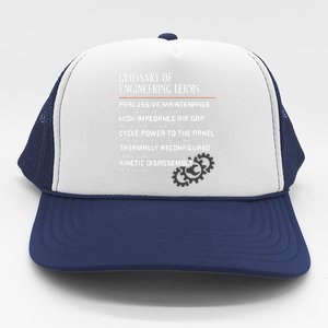 Glossary Of Engineering Terms Funny Engineer Definitions Trucker Hat