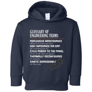 Glossary Of Engineering Terms Funny Engineer Definitions Toddler Hoodie