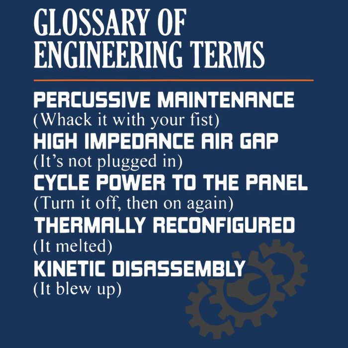 Glossary Of Engineering Terms Funny Engineer Definitions Infant Baby Jersey Bodysuit