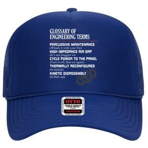 Glossary Of Engineering Terms Funny Engineer Definitions High Crown Mesh Back Trucker Hat